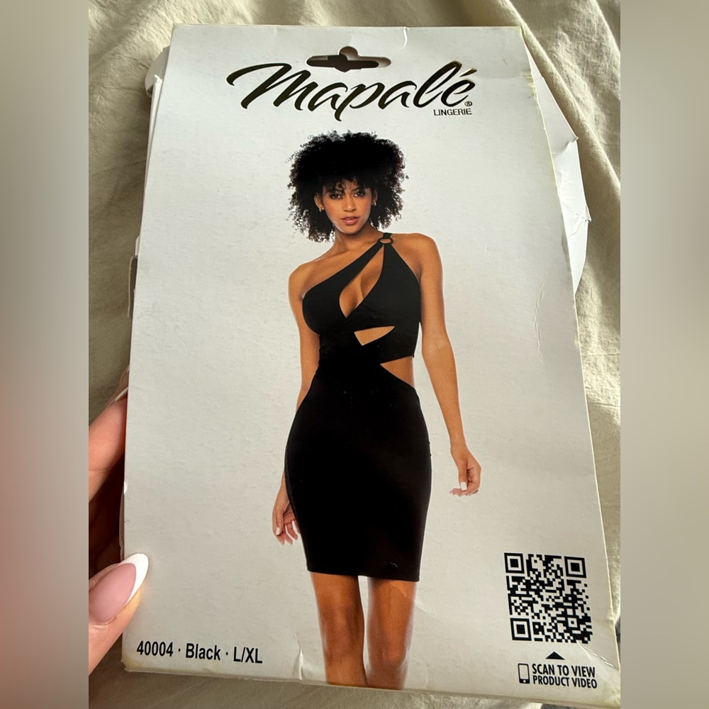 Mapalé One Shoulder Black Dress